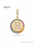 AXXION Harf Kolye Ucu GOLD "H"