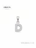 AXXION Harf Kolye Ucu SILVER "D"