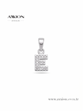 AXXION Harf Kolye Ucu SILVER "E"