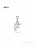 AXXION Harf Kolye Ucu SILVER "F"