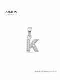 AXXION Harf Kolye Ucu SILVER "K"