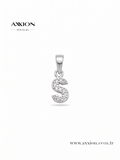 AXXION Harf Kolye Ucu SILVER "S"