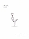 AXXION Harf Kolye Ucu SILVER "Y"