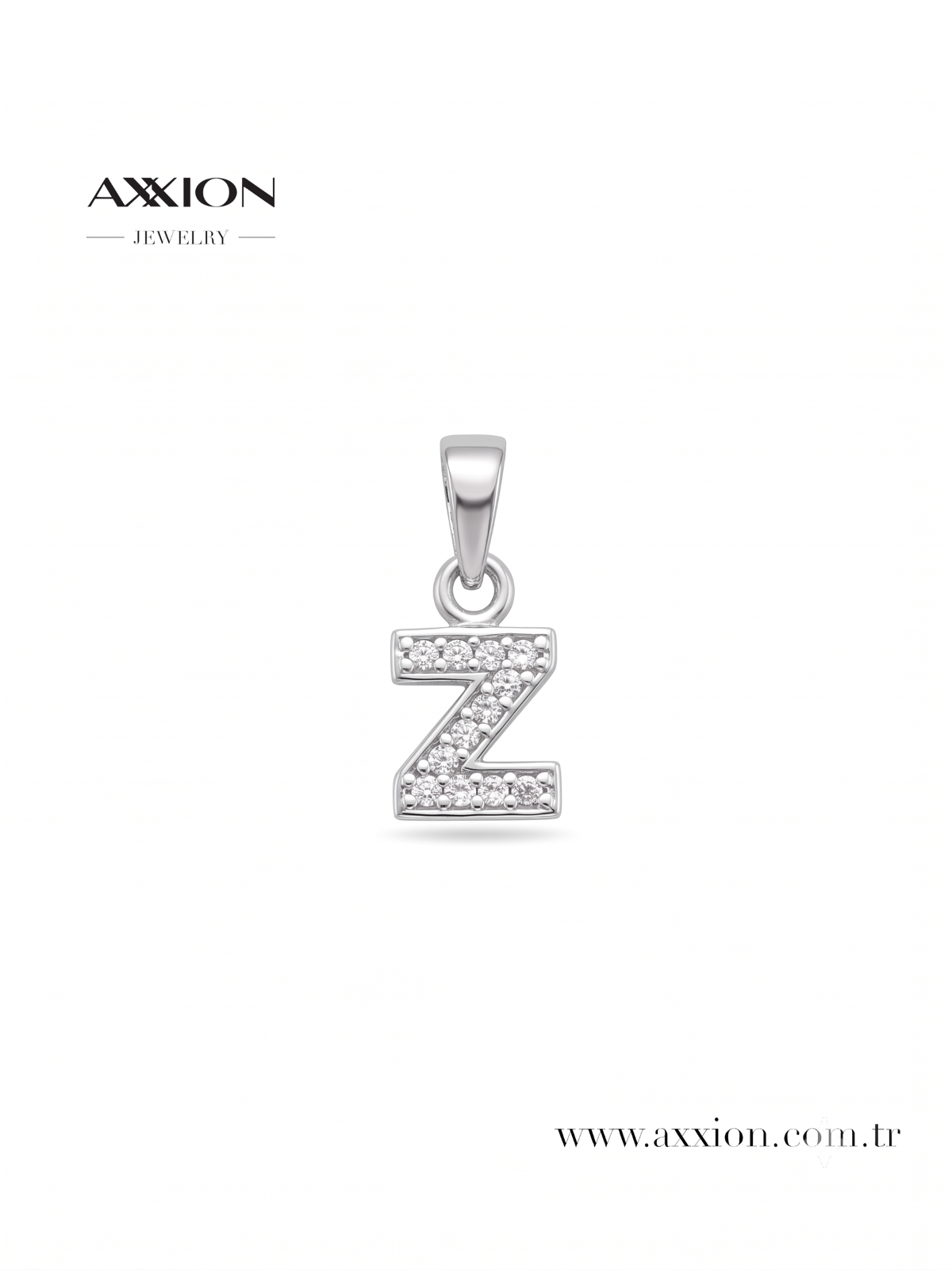 AXXION Harf Kolye Ucu SILVER "Z"