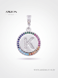 AXXION Harf Kolye Ucu SILVER "K"
