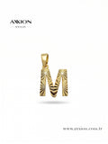 AXXION Harf Kolye Ucu GOLD "M"