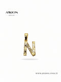 AXXION Harf Kolye Ucu GOLD "N"