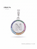 AXXION Harf Kolye Ucu SILVER "N"