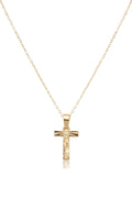 Çelik Harf Kolye GOLD "T" 45cm