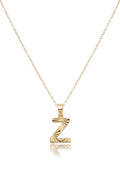 Çelik Harf Kolye GOLD "Z" 45cm