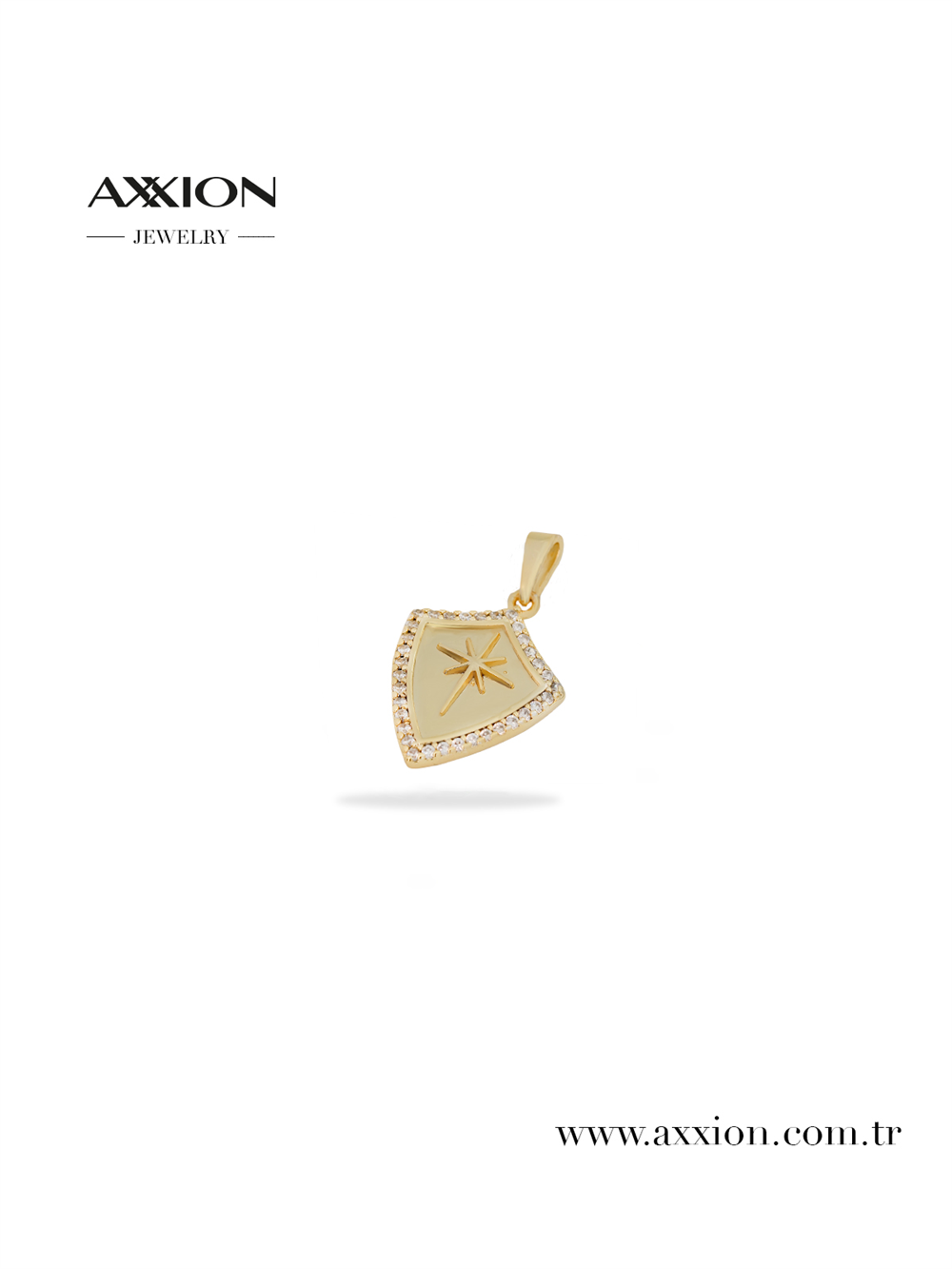 AXXION 14K Necklace Pendant GOLD