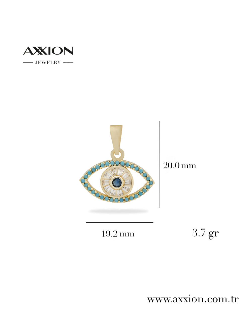 AXXION 14K Necklace Pendant GOLD