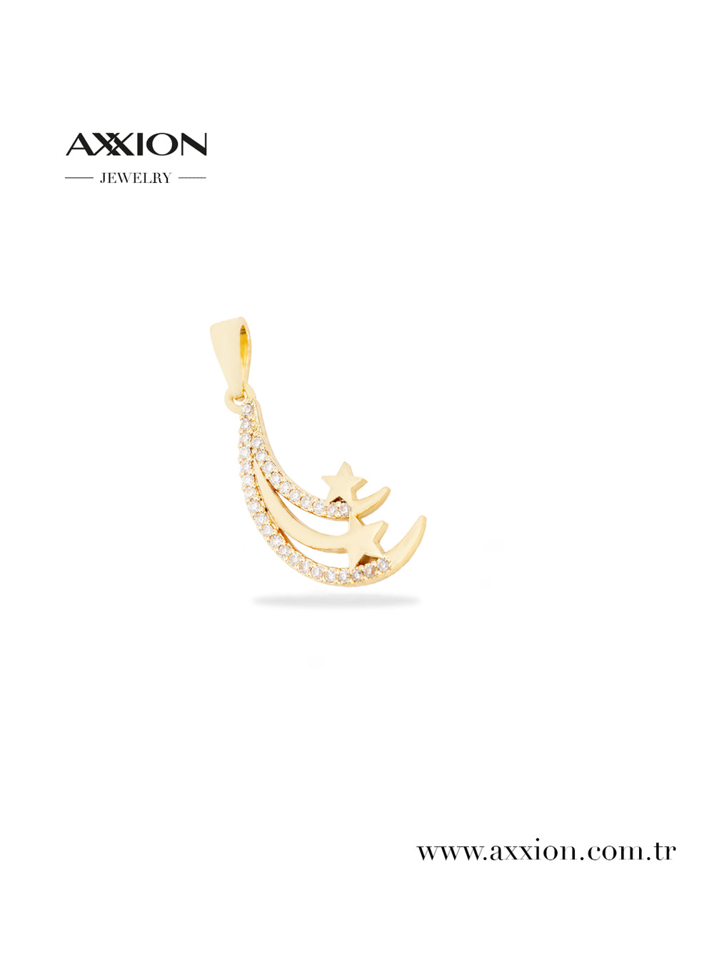 AXXION 14K Necklace Pendant GOLD