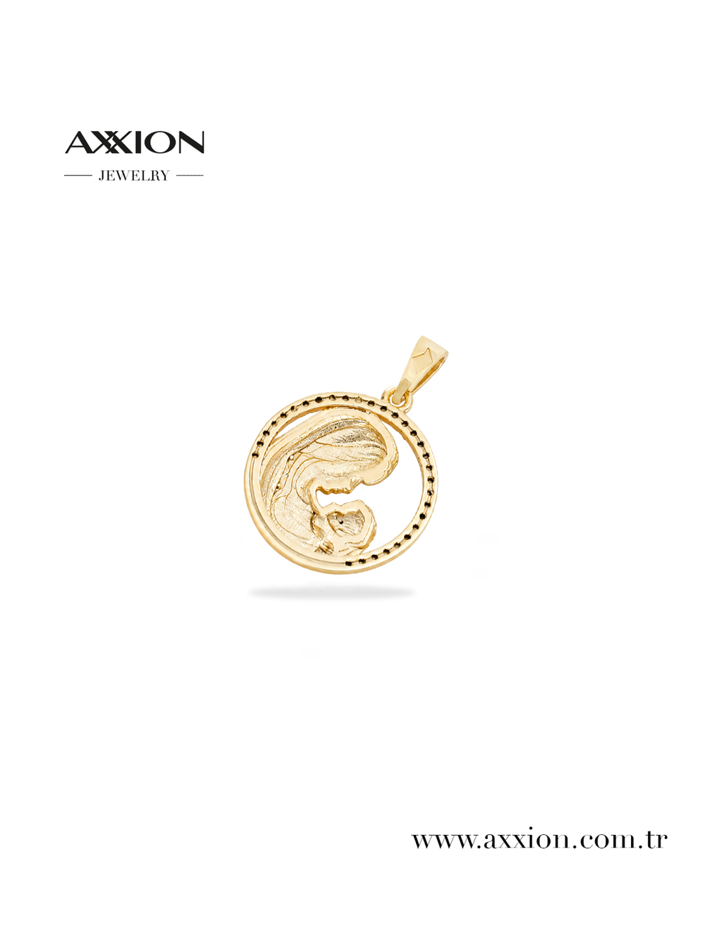 AXXION 14K Necklace Pendant GOLD