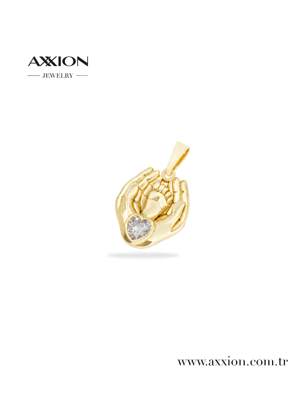 AXXION 14K Necklace Pendant GOLD
