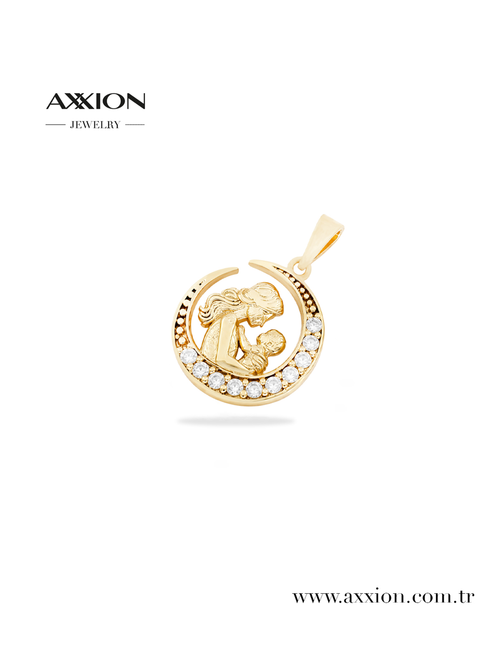 AXXION 14K Necklace Pendant GOLD