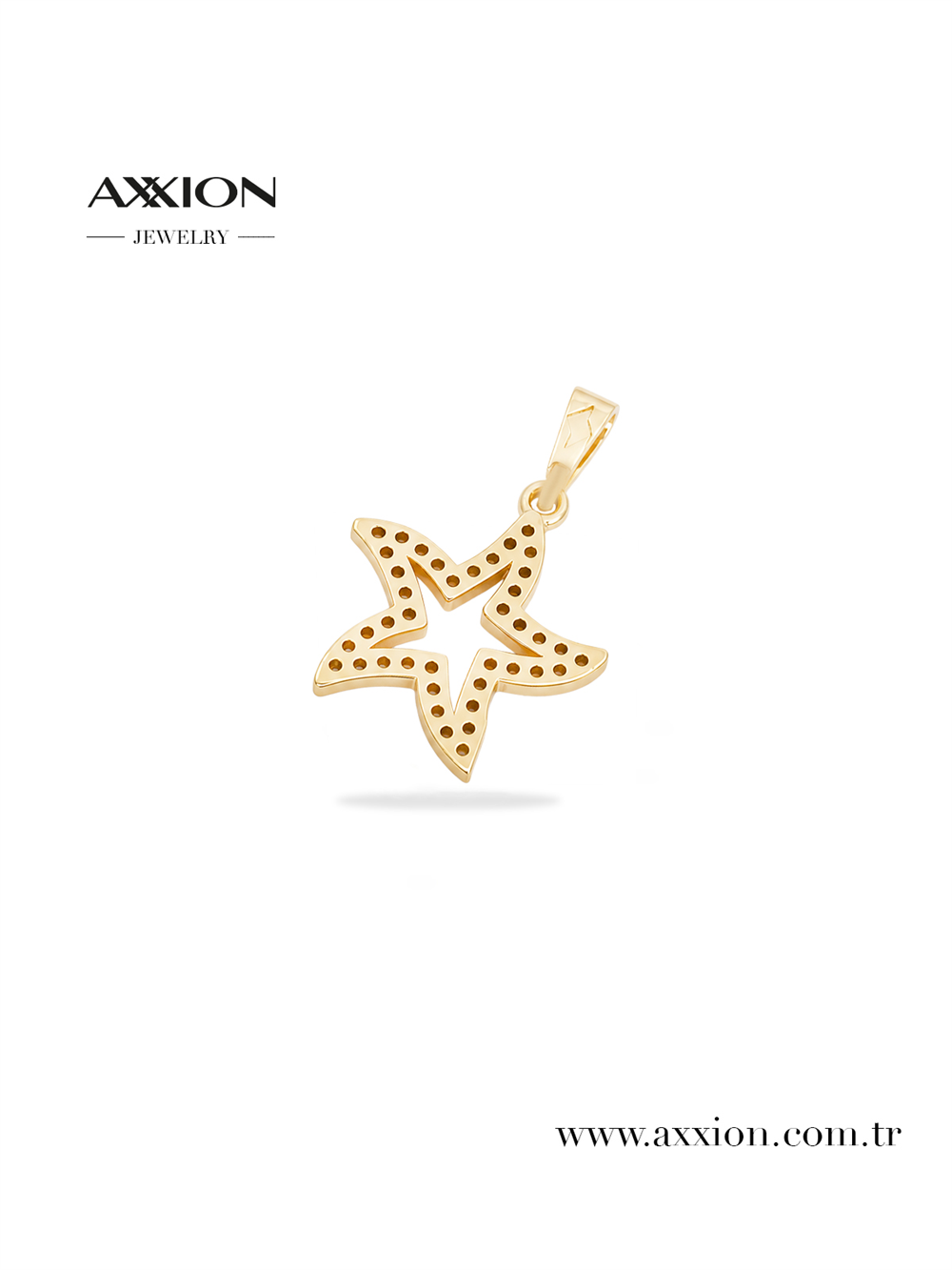 AXXION 14K Necklace Pendant GOLD