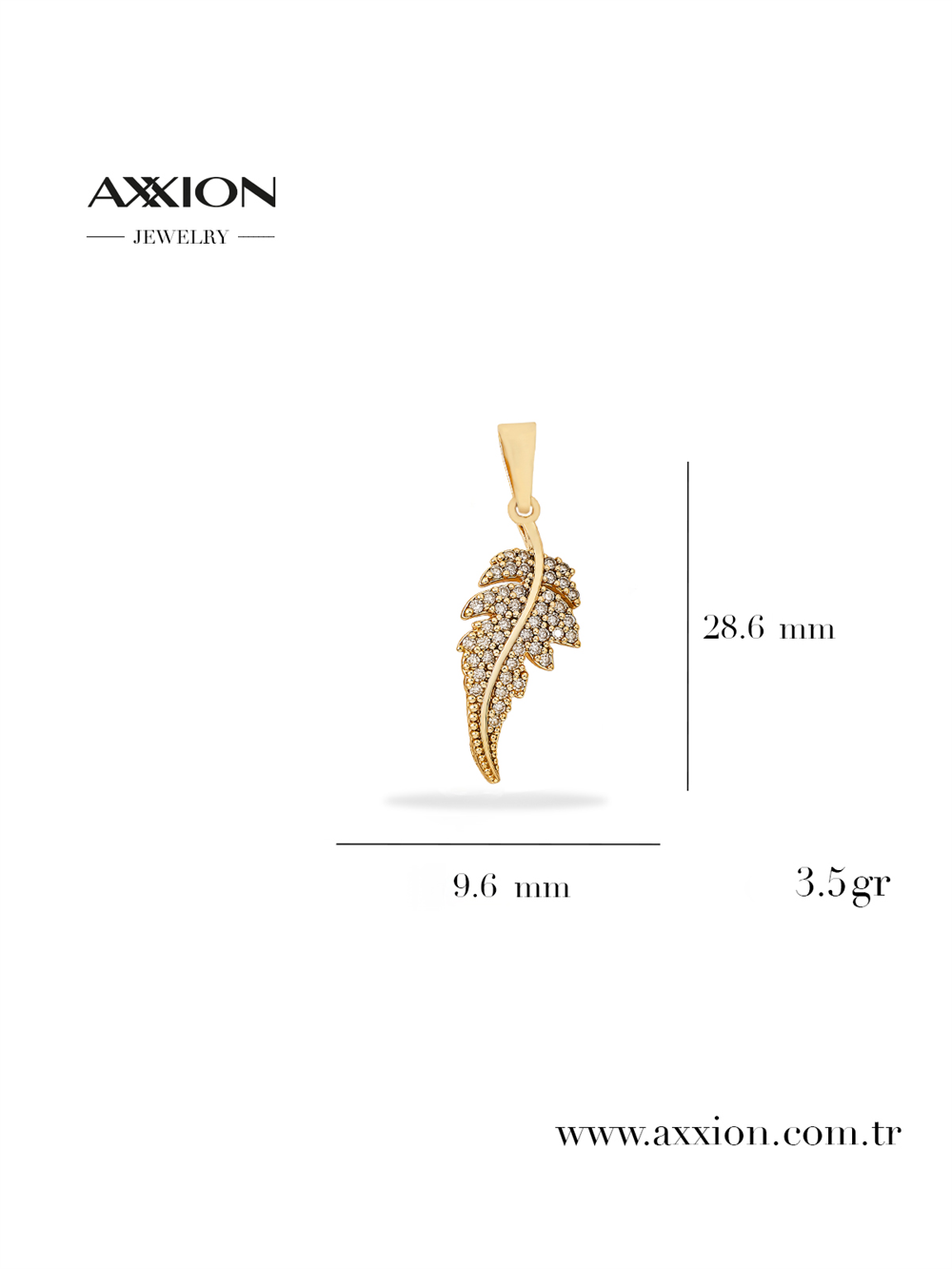 AXXION 14K Necklace Pendant GOLD
