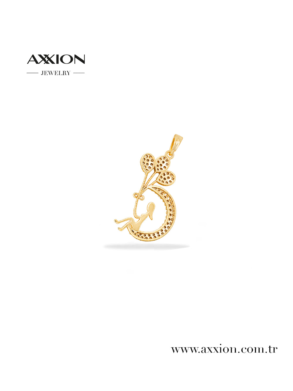 AXXION 14K Necklace Pendant GOLD