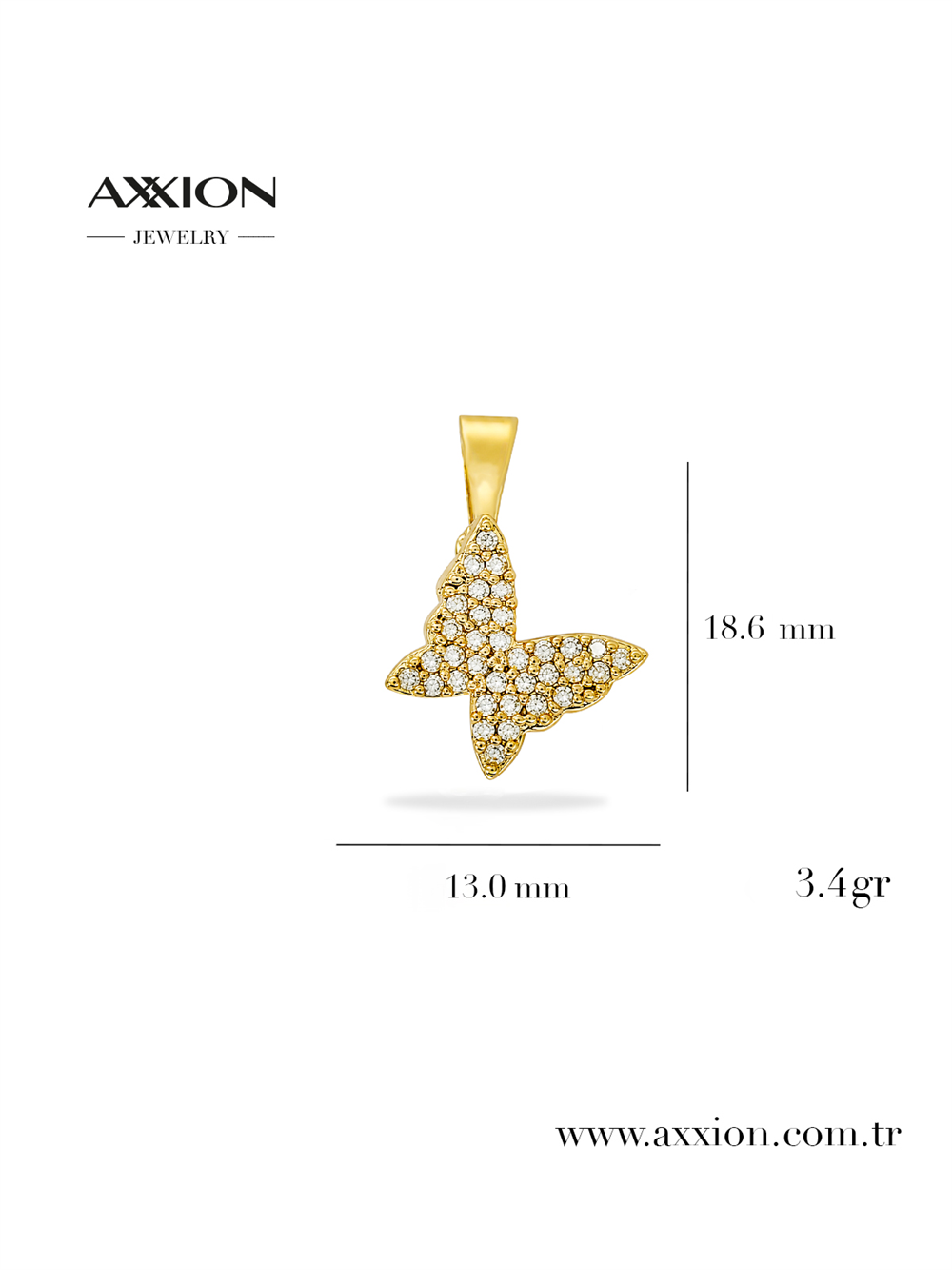 AXXION 14K Necklace Pendant GOLD