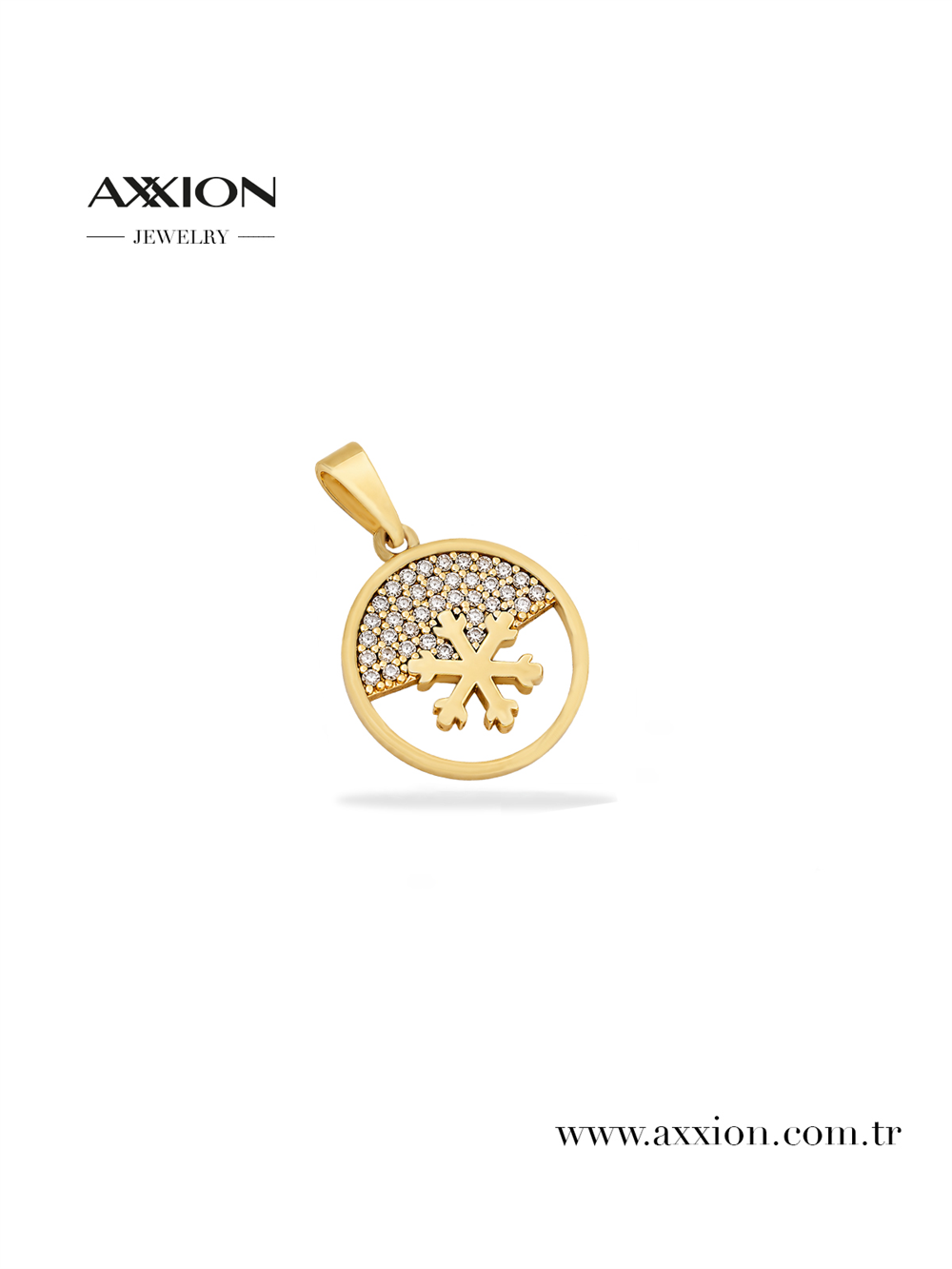 AXXION 14K Necklace Pendant GOLD
