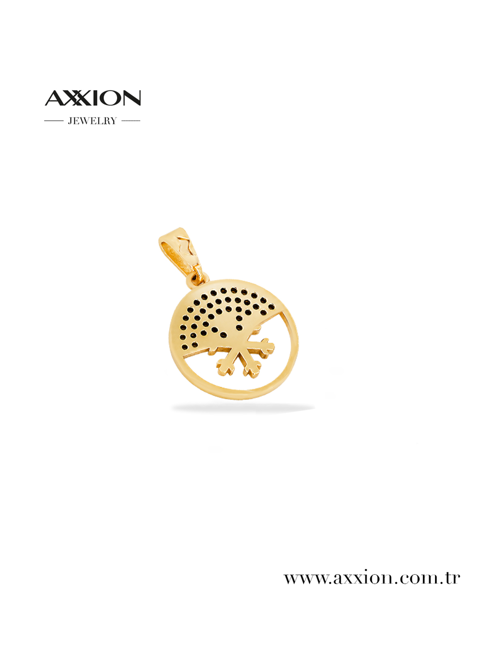 AXXION 14K Necklace Pendant GOLD