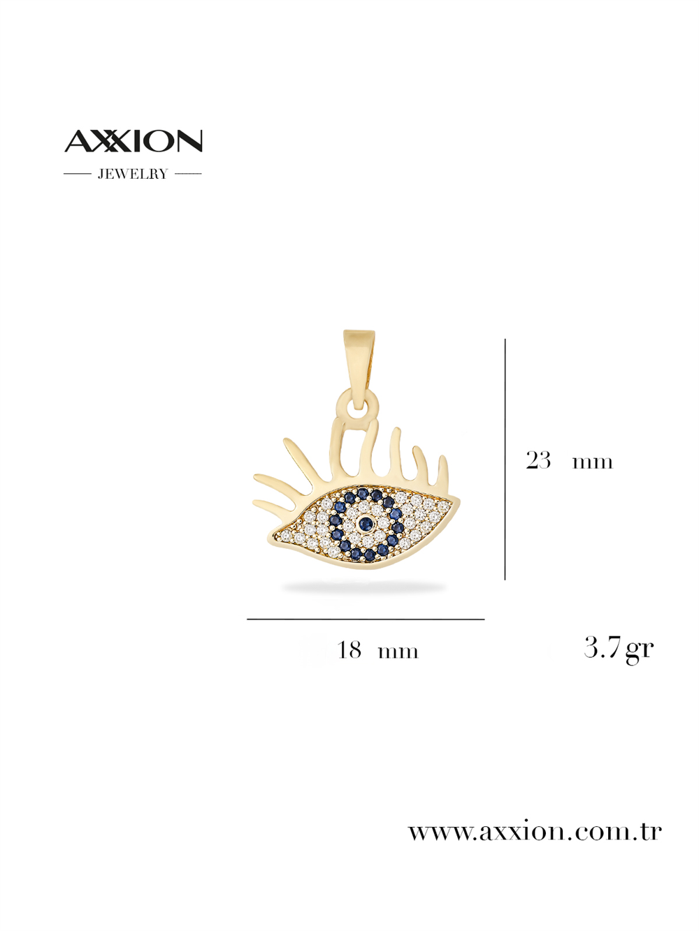 AXXION 14K Necklace Pendant GOLD