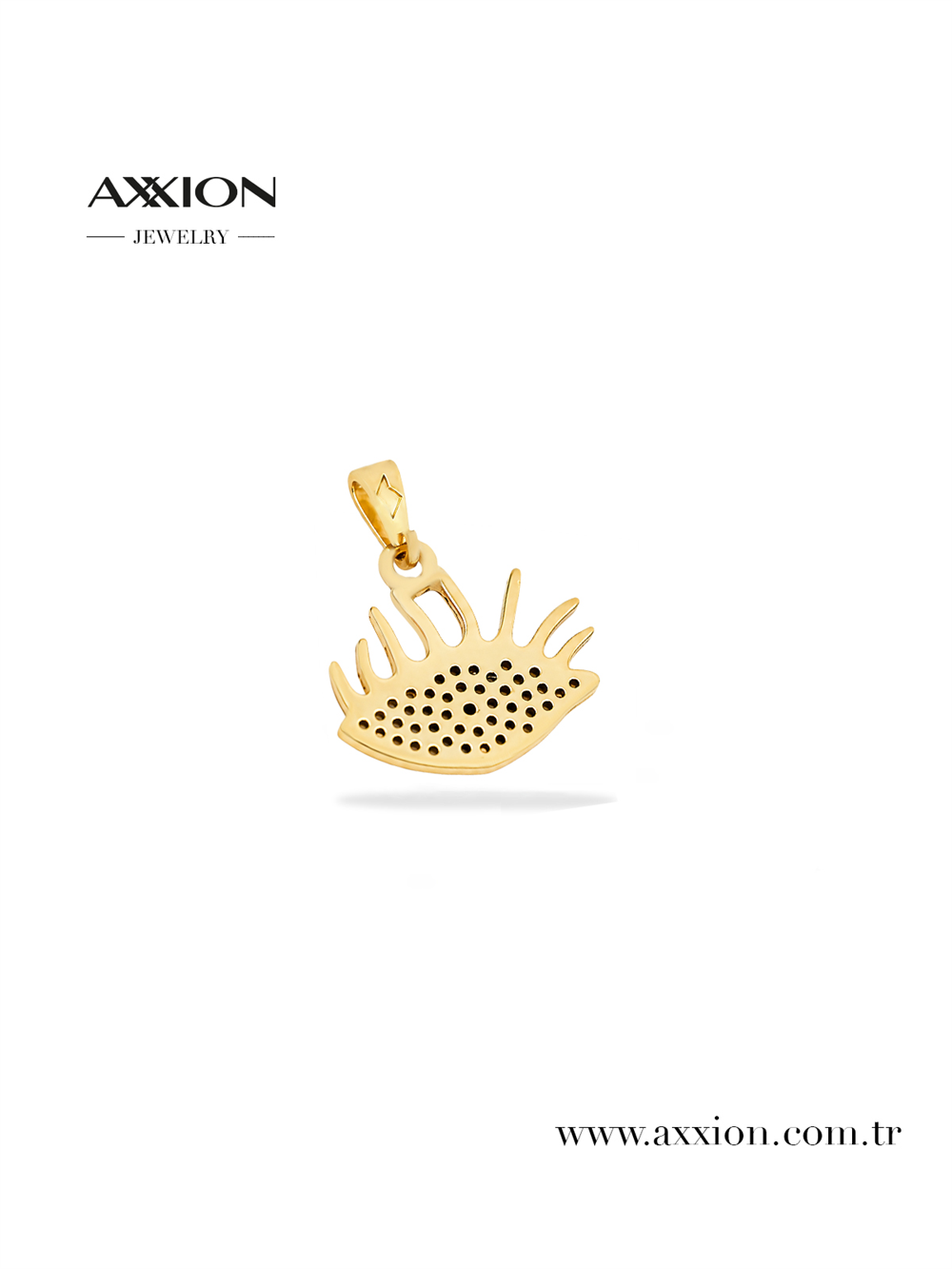 AXXION 14K Necklace Pendant GOLD