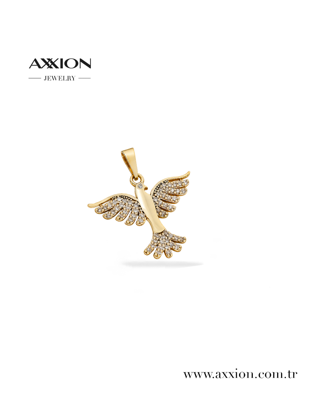 AXXION 14K Necklace Pendant GOLD