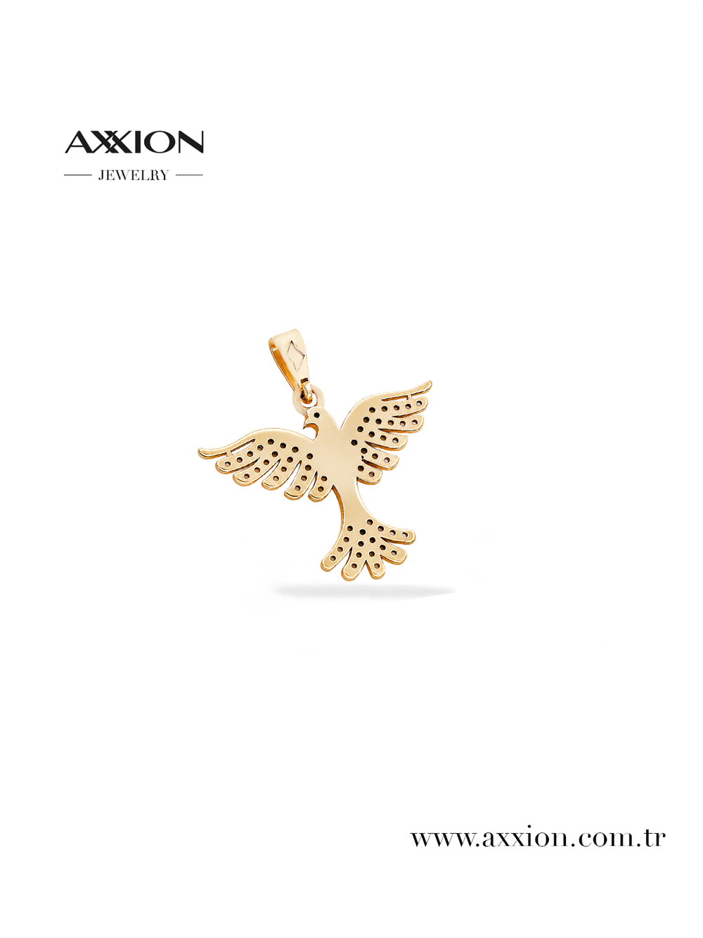AXXION 14K Necklace Pendant GOLD