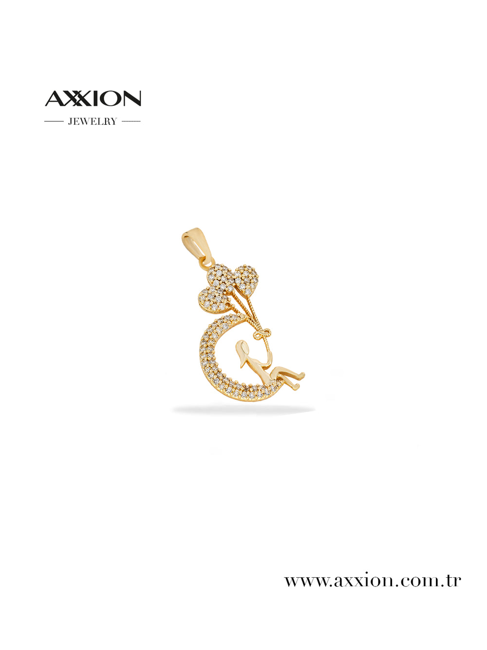 AXXION 14K Necklace Pendant GOLD
