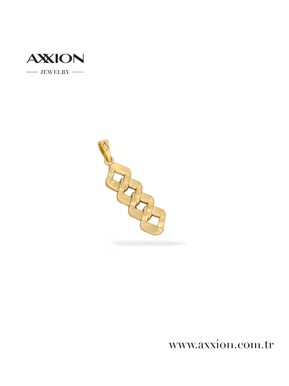 AXXION 14K Necklace Pendant GOLD