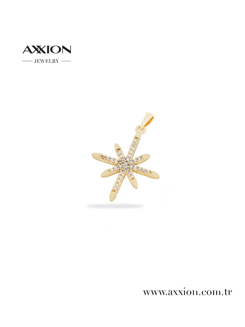 AXXION 14K Necklace Pendant GOLD