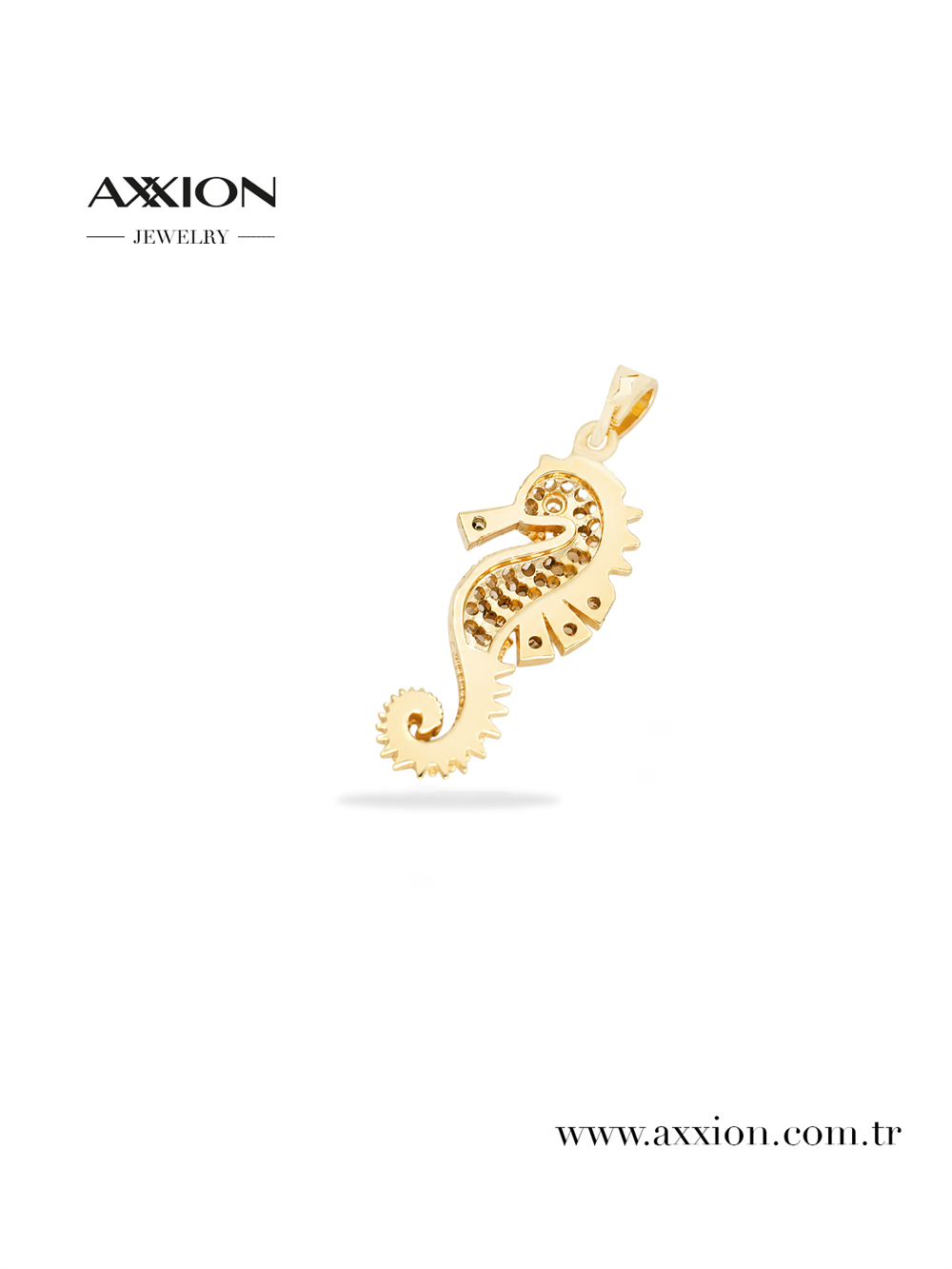 AXXION 14K Necklace Pendant GOLD