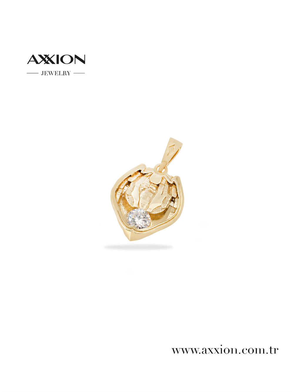AXXION 14K Necklace Pendant GOLD