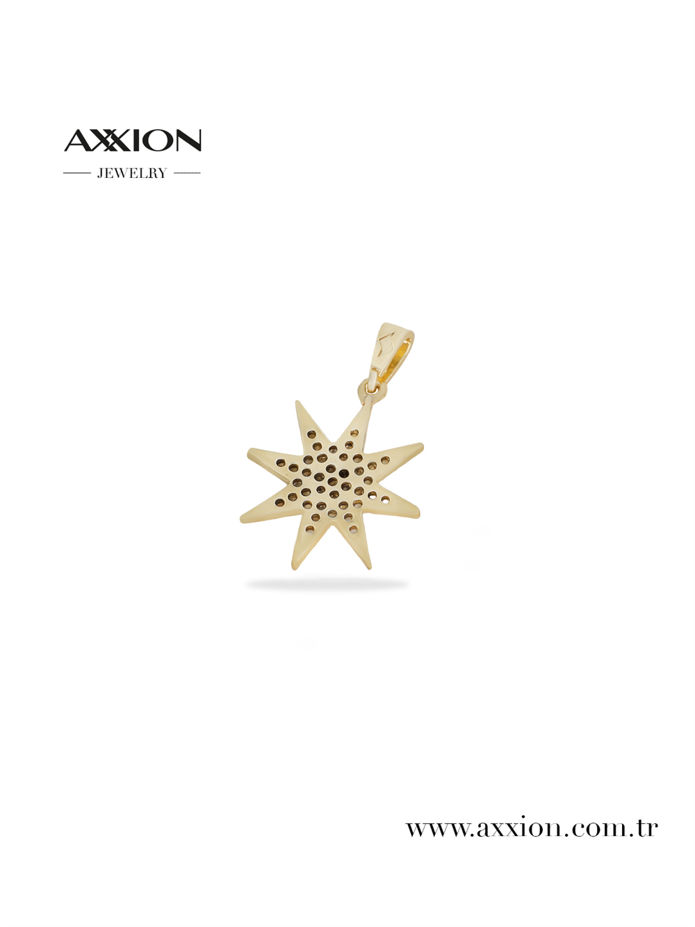 AXXION 14K Necklace Pendant GOLD