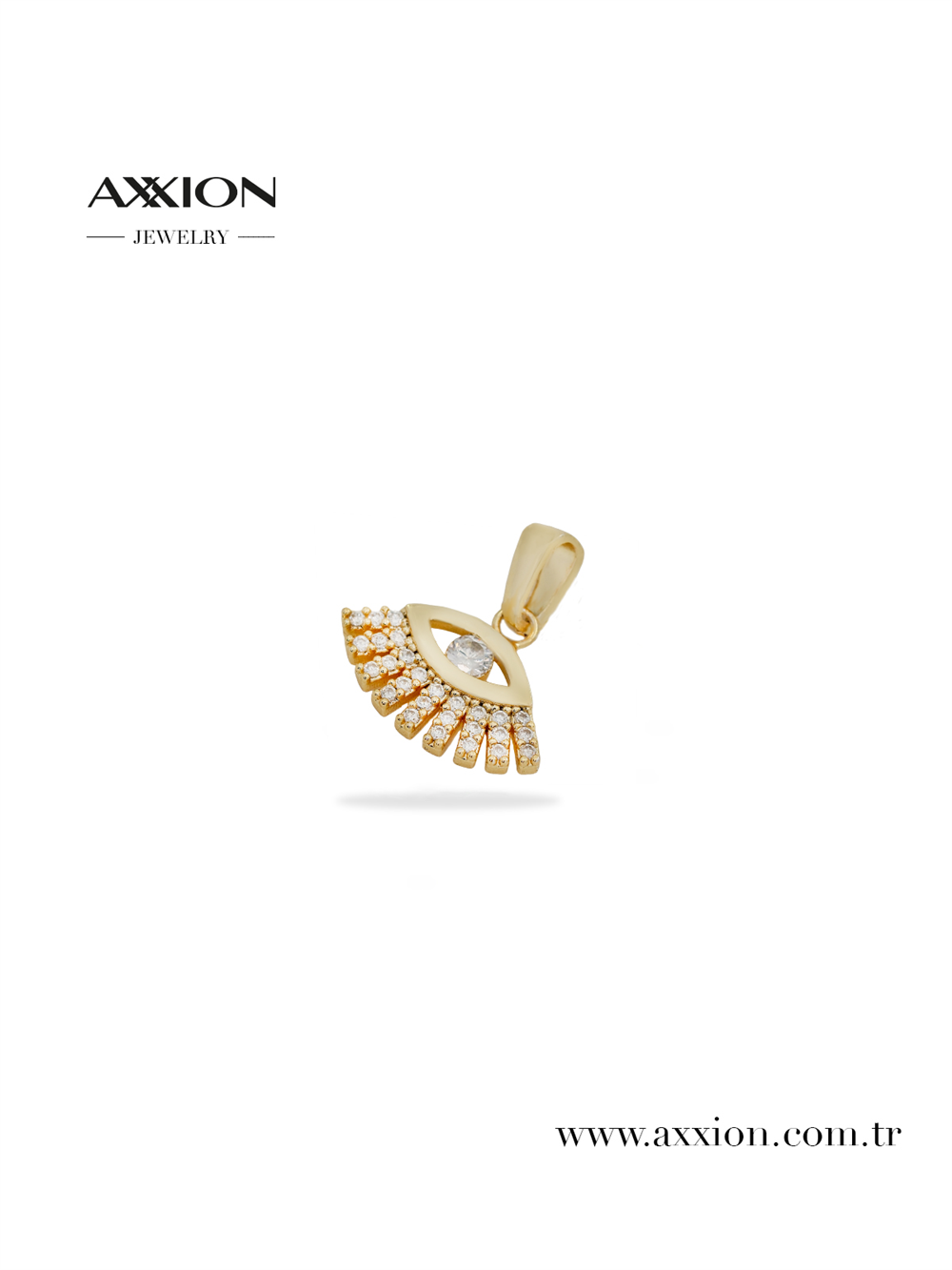 AXXION 14K Necklace Pendant GOLD