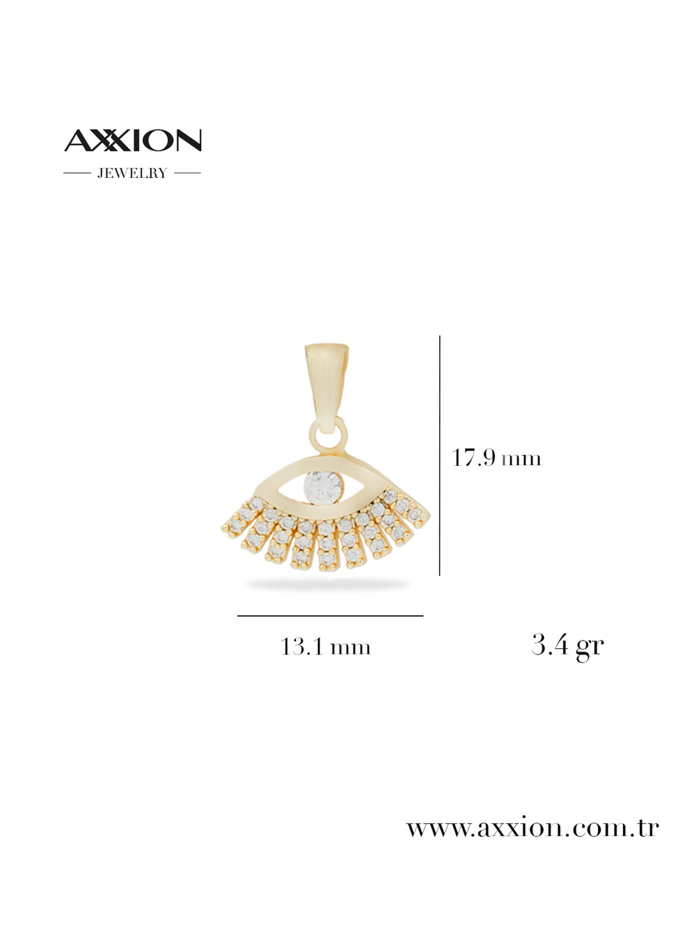 AXXION 14K Necklace Pendant GOLD