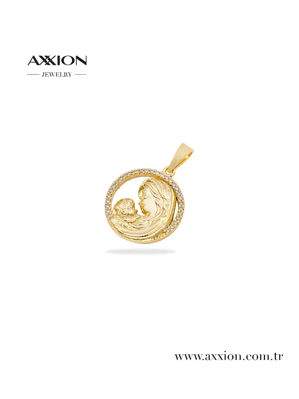 AXXION 14K Necklace Pendant GOLD