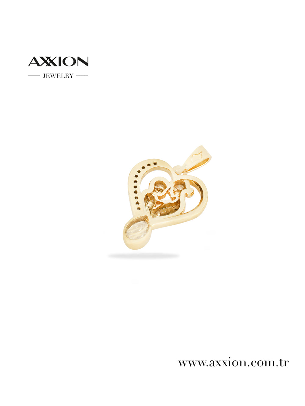 AXXION 14K Necklace Pendant GOLD