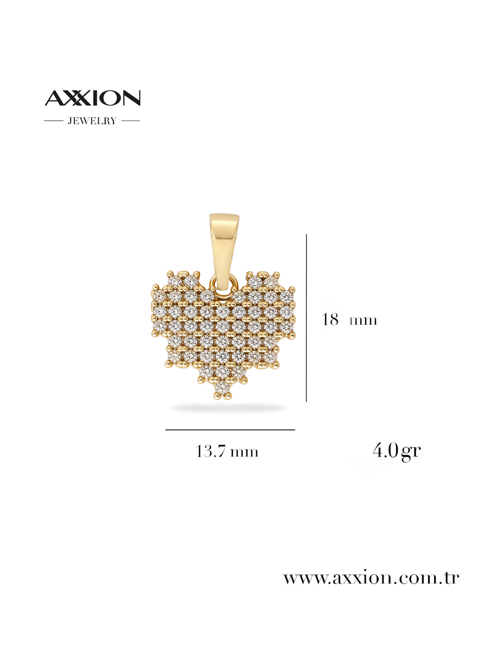 AXXION 14K Necklace Pendant GOLD