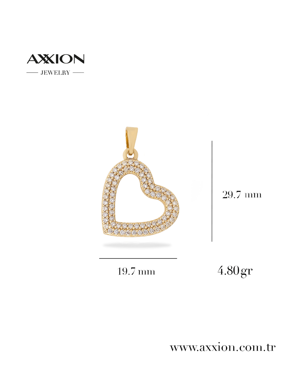 AXXION 14K Necklace Pendant GOLD