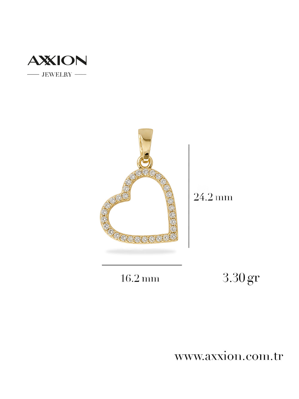 AXXION 14K Necklace Pendant GOLD