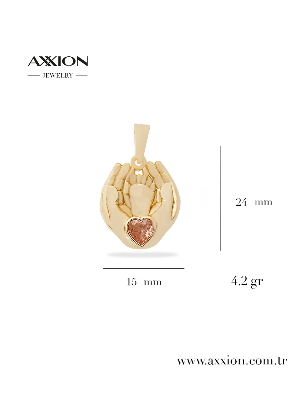 AXXION 14K Necklace Pendant GOLD