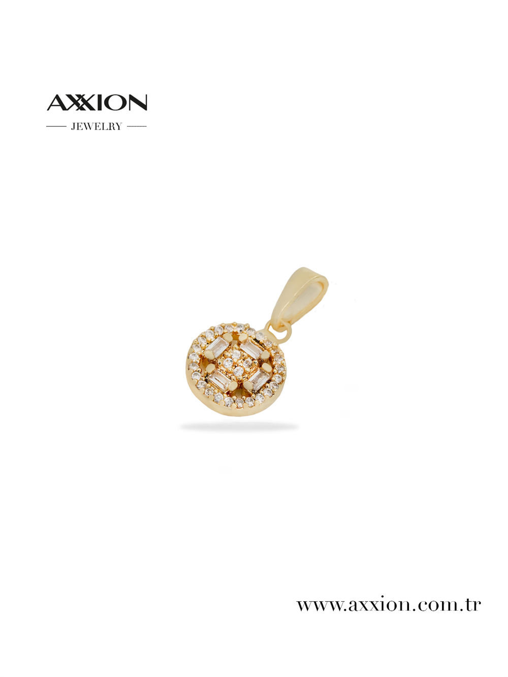 AXXION 14K Necklace Pendant GOLD