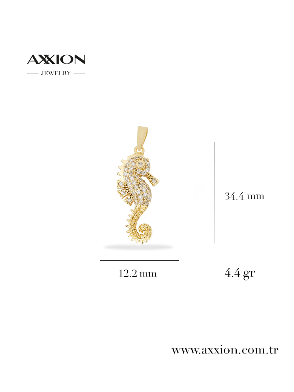 AXXION 14K Necklace Pendant GOLD
