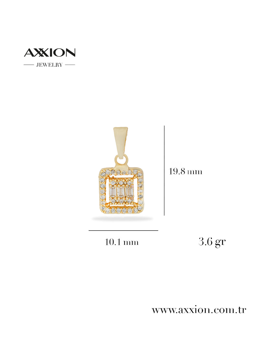AXXION 14K Necklace Pendant GOLD