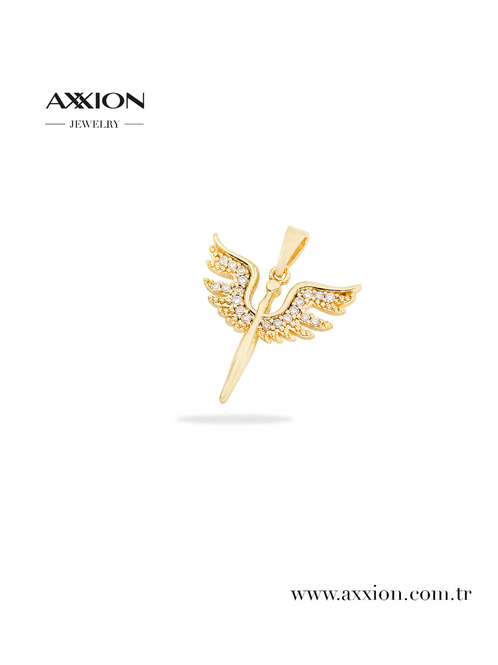 AXXION 14K Necklace Pendant GOLD