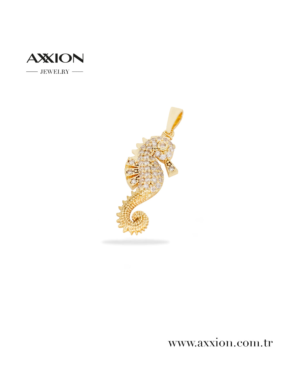 AXXION 14K Necklace Pendant GOLD