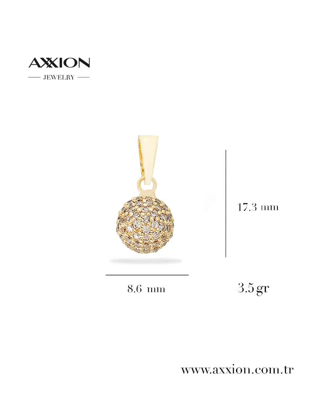 AXXION 14K Necklace Pendant GOLD